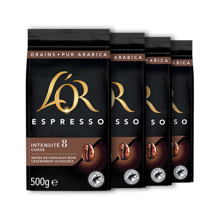 Café en grain L'OR Espresso - 4x 500g